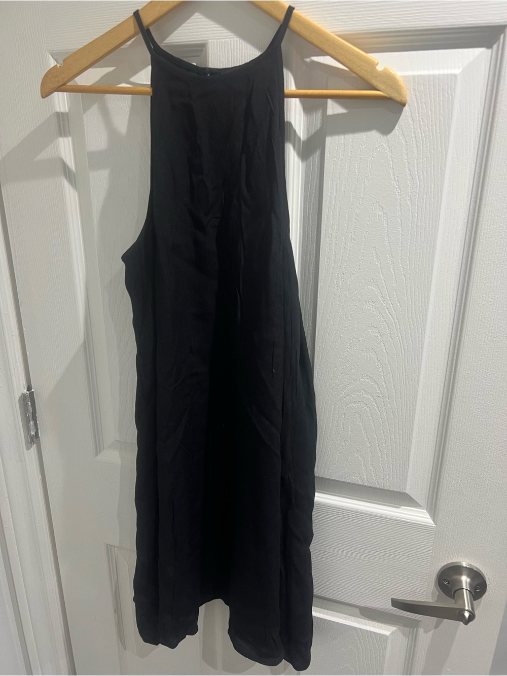 Talula Black Halter-Style Midi Dress